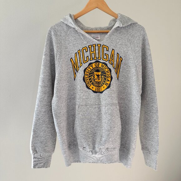 Michigan Wolverines University Hoodie XL Vintage Sweatshirt - Picture 1 of 17